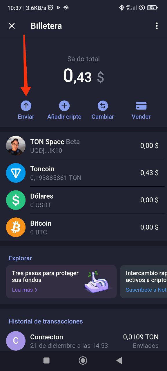 menu adjunto